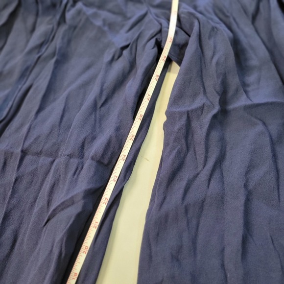 Ralph Lauren Purple Label Navy Blue Wide Leg Sailor Button Palazzo Pants Size 6 - Picture 8 of 14